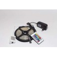 Banda Led RGB 5m - kit complet cu telecomanda si alimentator